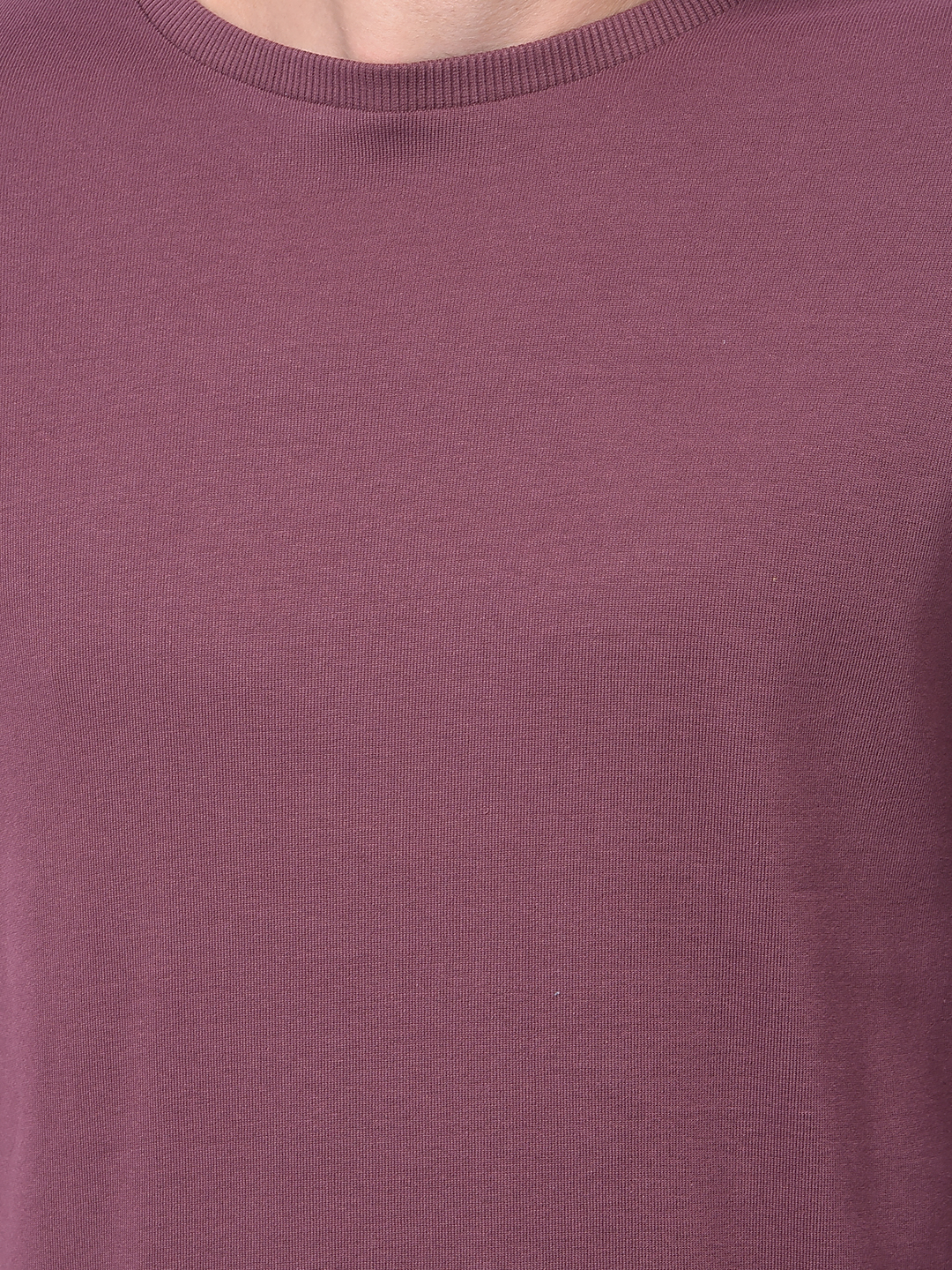 Numero Uno Men Maroon Crew Neck Slim Fit T-Shirt